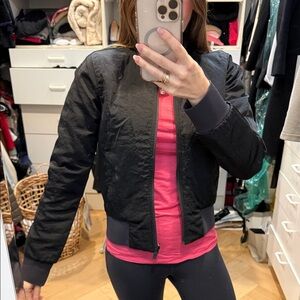 lululemon athletica reversible Black Bomber Jacket